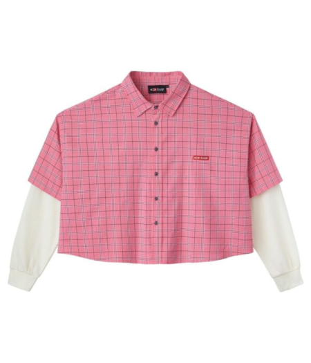 Gv Gallery Cropped Raspberry Pink Thermal Tlannel